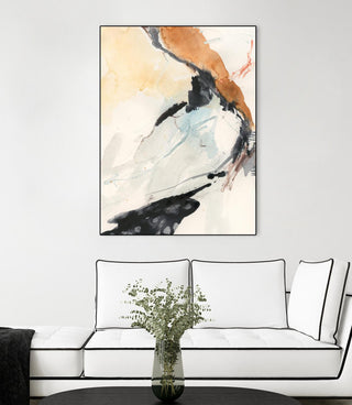 "Efflux I" Framed Canvas by Giant Art 24"x32"