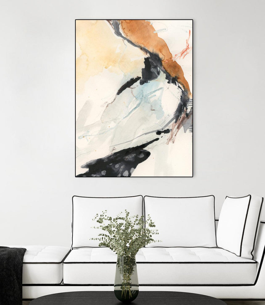 "Efflux I" Framed Canvas by Giant Art 24"x32"