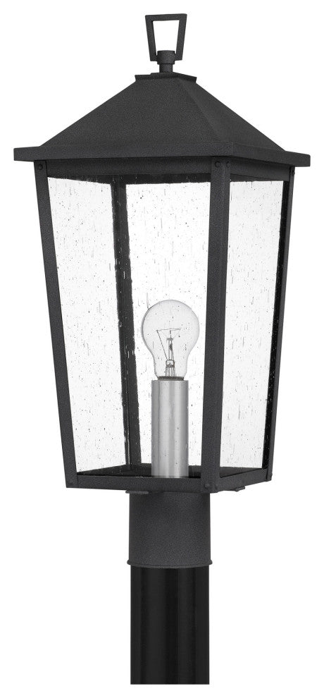 Quoizel STNL9009 Stoneleigh 18" Tall Outdoor Single Head Post - Mottled Black