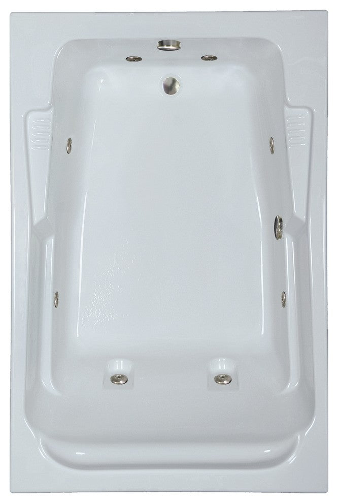 72"L x 48"W White Whilpool Bath