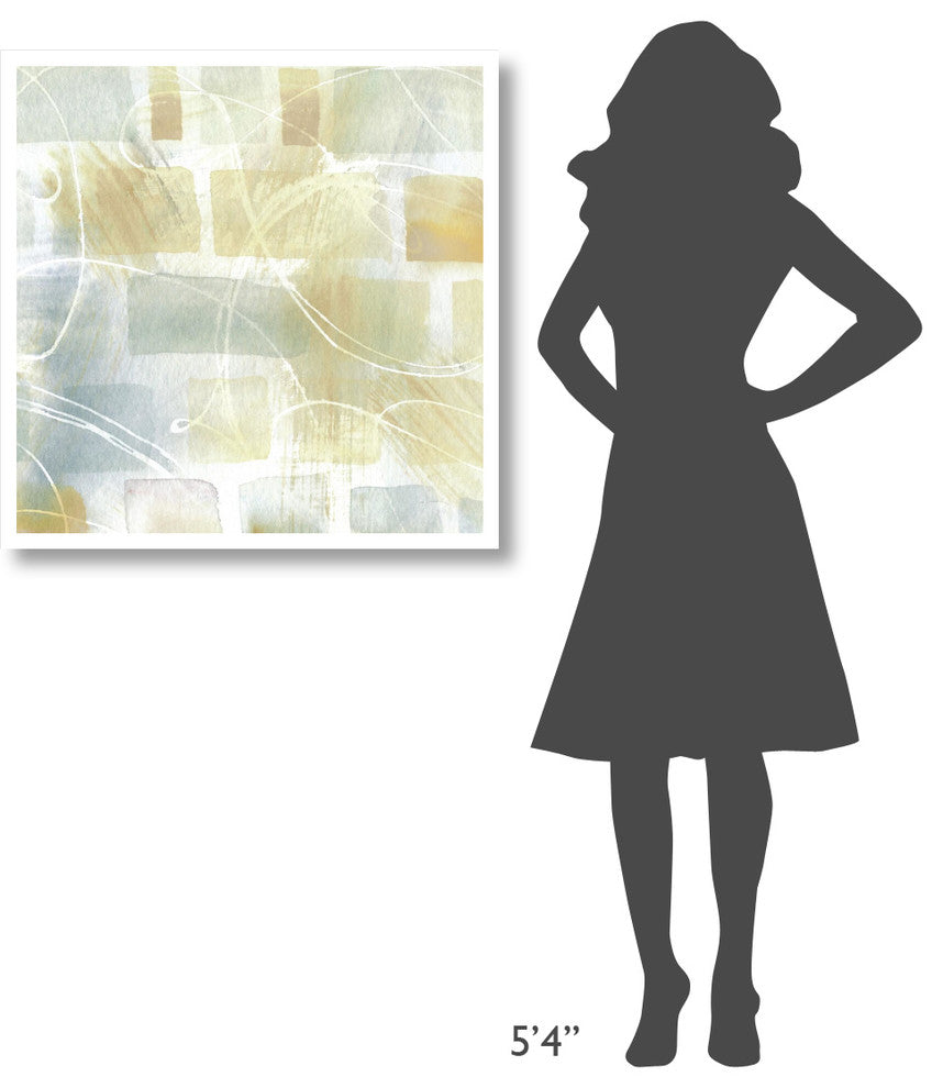 "Caracalla Neutral III" Digital Paper Print by Sue Schlabach, 32"x32"