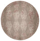Pyramid Stripe Chenille Rug, Tan, 5' Round