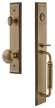 Carre' 1-Piece Handleset, C Grip and Fifth Avenue Knob, Vintage Brass, 842334