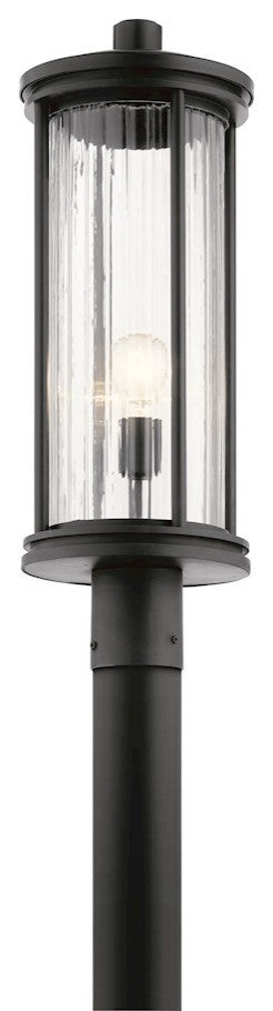 Kichler 59025BK One Light Outdoor Post Mount, Black Finish
