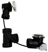 Sch. 40 ABS 27" Cable Drive Bath Waste, Stainless Steel