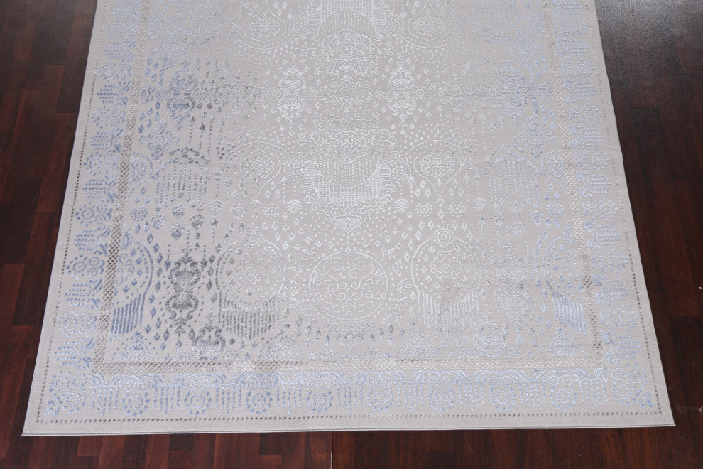 Geometric Damask Turkish Transitional Oriental Rug Home Decor Carpet 8x10