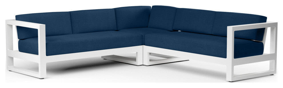Newport Modern Comfort In Spectrum Indigo Outdoor Sectional Sofa