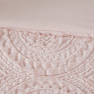 Madison Park Arya Medallion Faux Fur Plush Comforter Mini Set