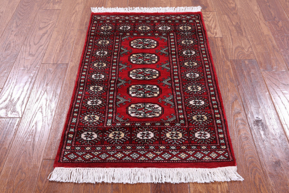 2' 0" X 3' 0" Silky Bokhara Hand Knotted Rug - Q13859
