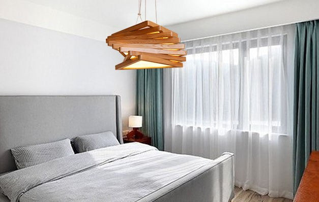 MIRODEMIÂ® Roquesteron | Modern Retro Wooden Pendant Lighting