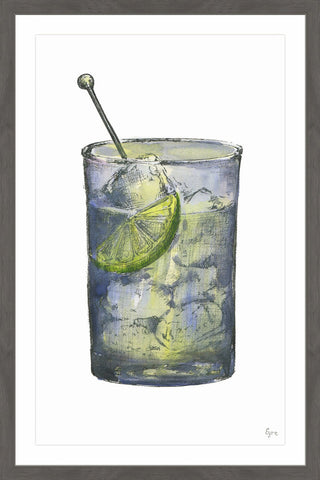 "Lime Sensation" Framed Painting Print, 12"x18"