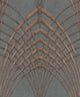 Structures Textured Wallpaper, Arches, 32256, Gray Silver gold Copper, Sample