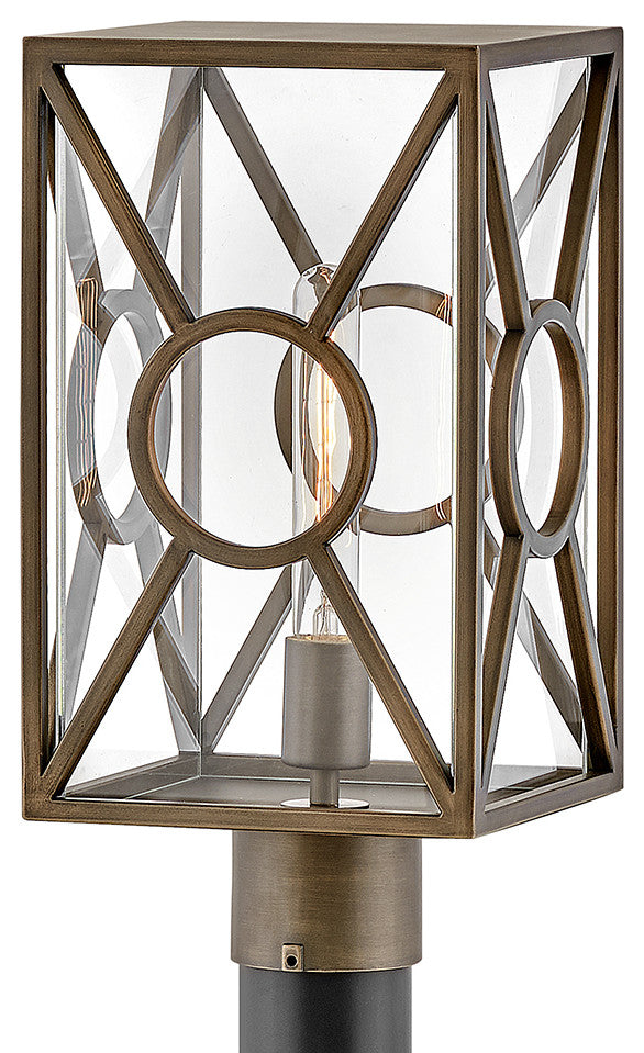 Hinkley Brixton Medium Post Top Or Pier Mount Lantern, Burnished Bronze