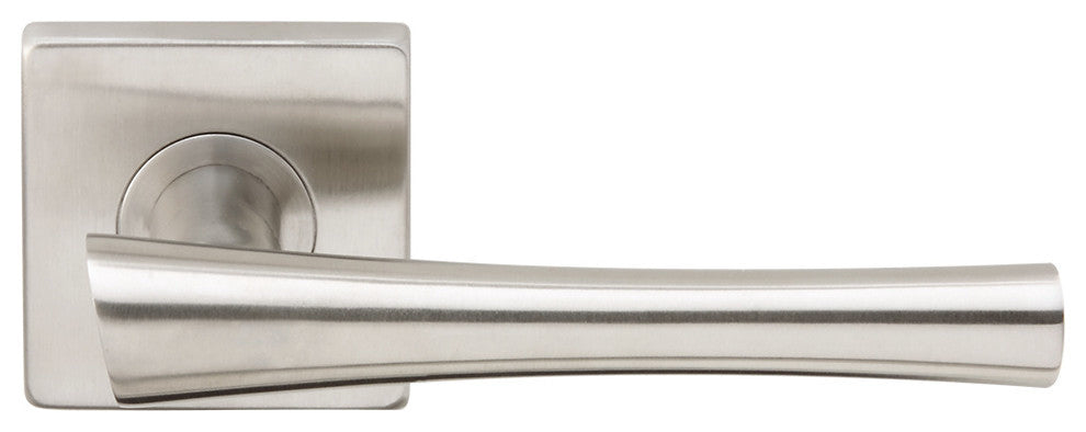 Champagne Lever, Tubular Privacy, Satin Stainless Steel, 2-3/8" Backset