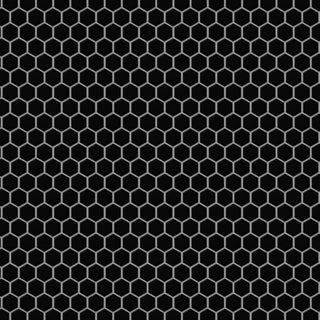 Metro 1" Hex Porcelain Mosaic Floor and Wall Tile, Black