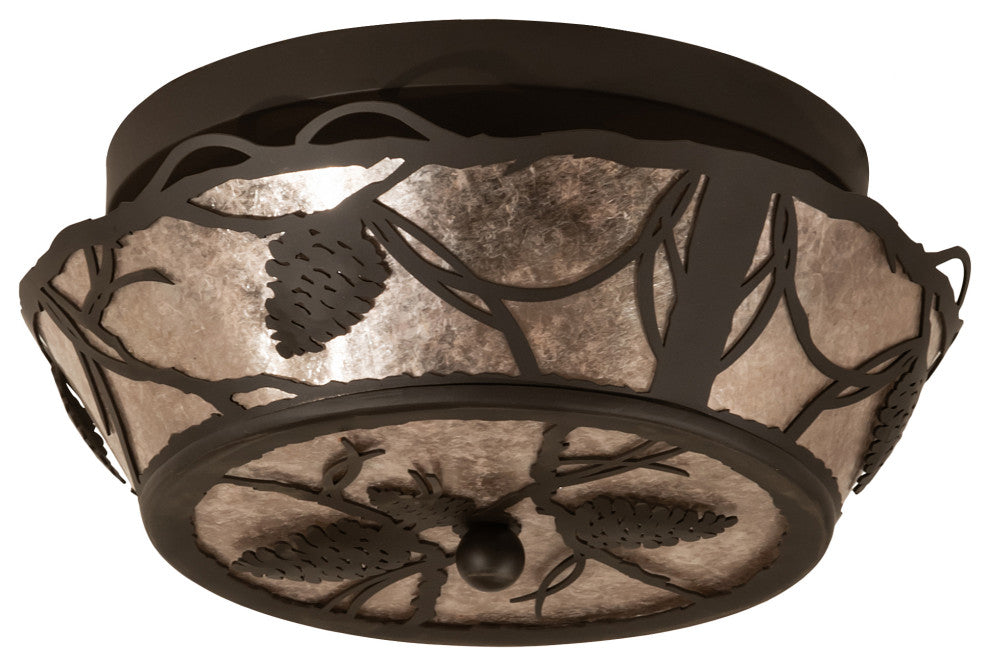 12 Wide Whispering Pines Flushmount