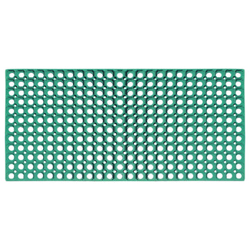 A1HC Rubber Grill Indoor/Outdoor Large Double Door Doormat, 19.6"x39.3", Green