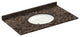 43x22 Tan Brown Granite Vanity Countertops, 4 Faucet Spread
