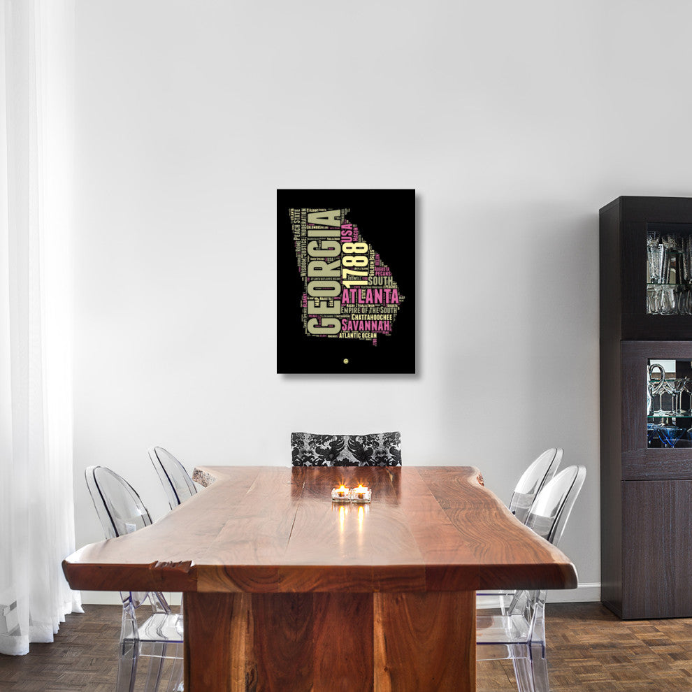 "Georgia Word Cloud 1" Fine Art Print