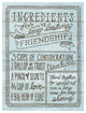 "Ingredients For Life IV Blue" Digital Paper Print by Mary Urban, 38"x50"