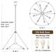 Farmhouse Wheel Chandelier 8 Light Metal Sputnik Pendant Light Fixture