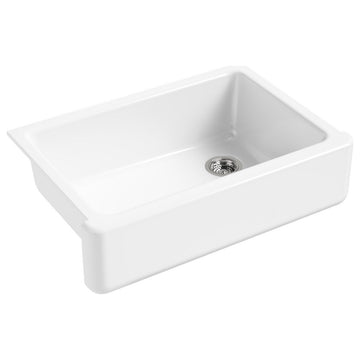 Kohler K-5827 Whitehaven 32-11/16" Self-Trimming Farmhouse Single - White
