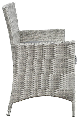 Bridge 4-Piece Outdoor Patio Conversation Set, Gray