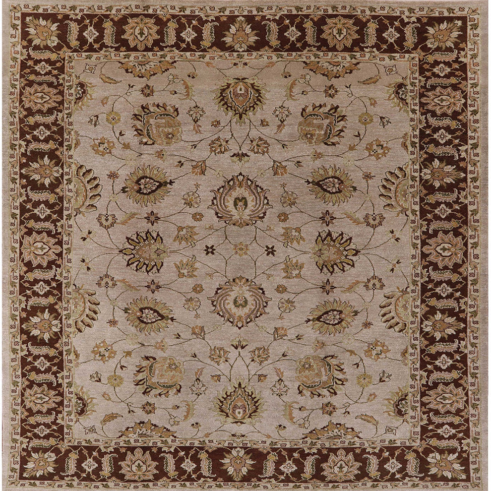 Ahgly Company Indoor Square Mid-Century Modern Area Rugs, 5' Square