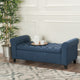 GDF Studio Keiko Contemporary Rolled Arm Fabric Storage Ottoman Bench
