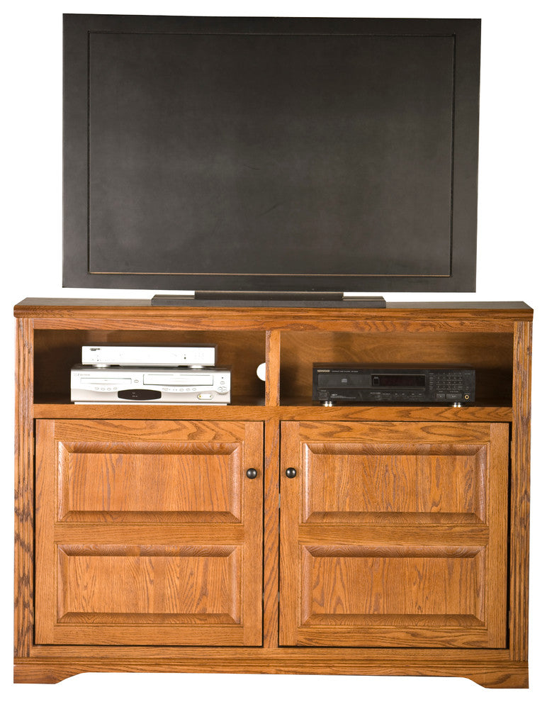 Oak Ridge 55" Entertainment Console, Medium Light Oak