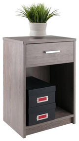 Rennick Accent Table, Nightstand, Ash Gray