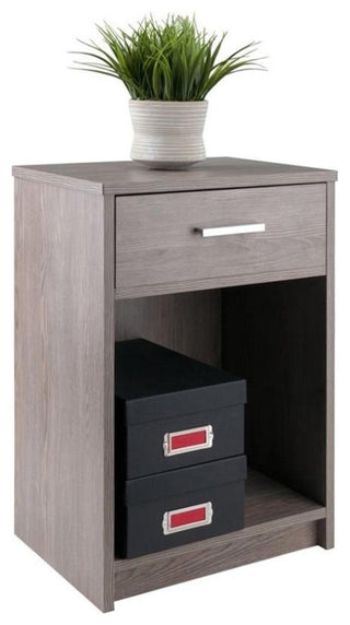 Rennick Accent Table, Nightstand, Ash Gray