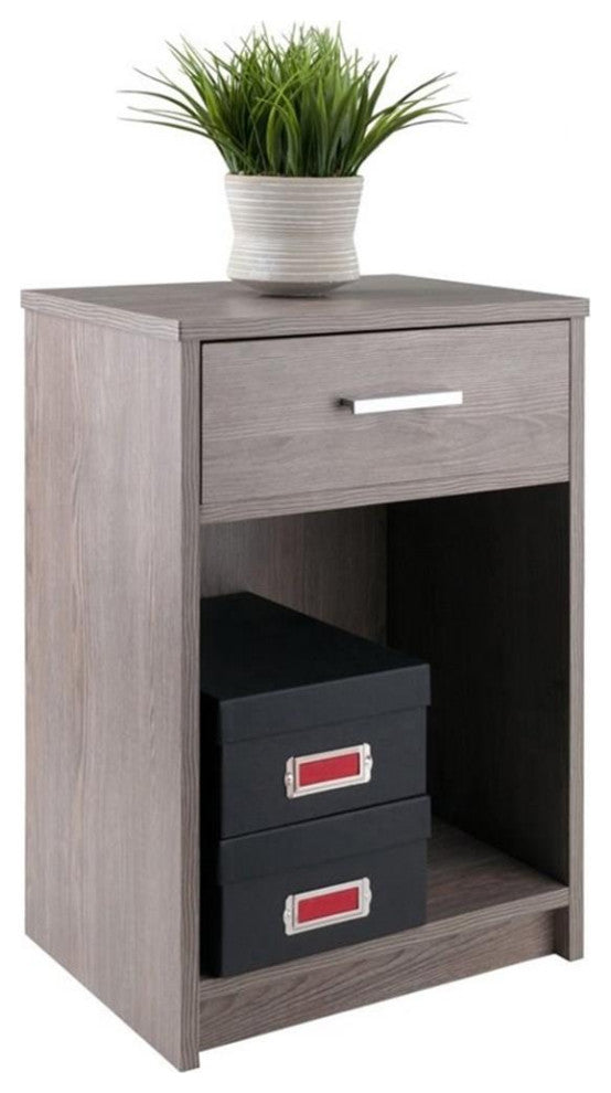 Rennick Accent Table, Nightstand, Ash Gray