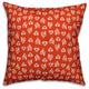 Red Rooster Pattern Throw Pillow, 18"x18"
