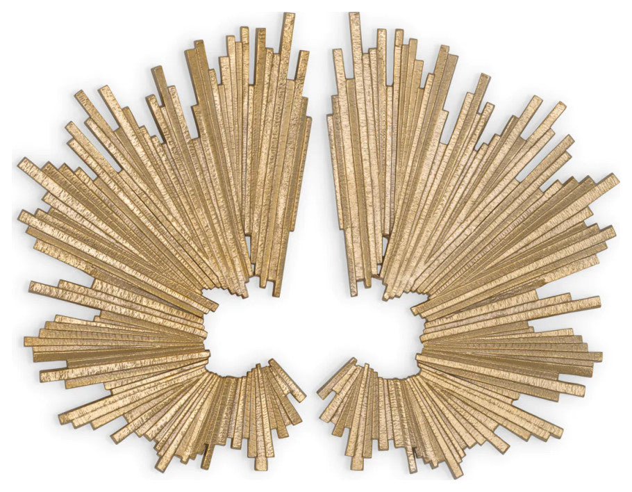 Gold Abstract Wall Deco Set of 2, Eichholtz Bryant