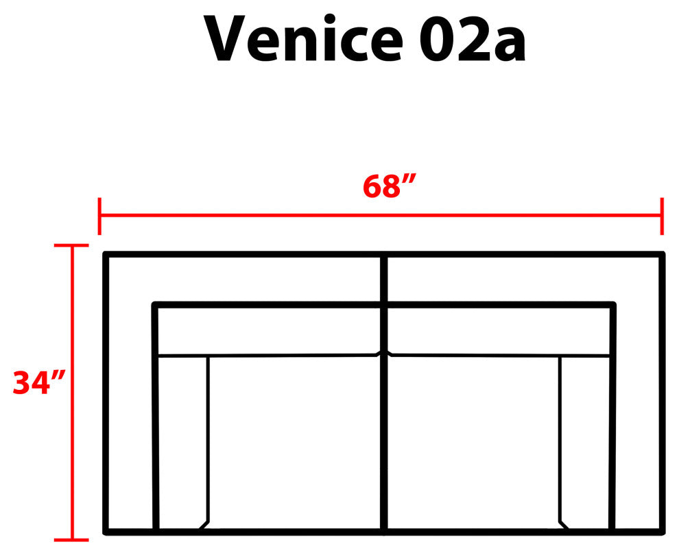 Venice 2 Piece Outdoor Wicker Patio Furniture Set 02a