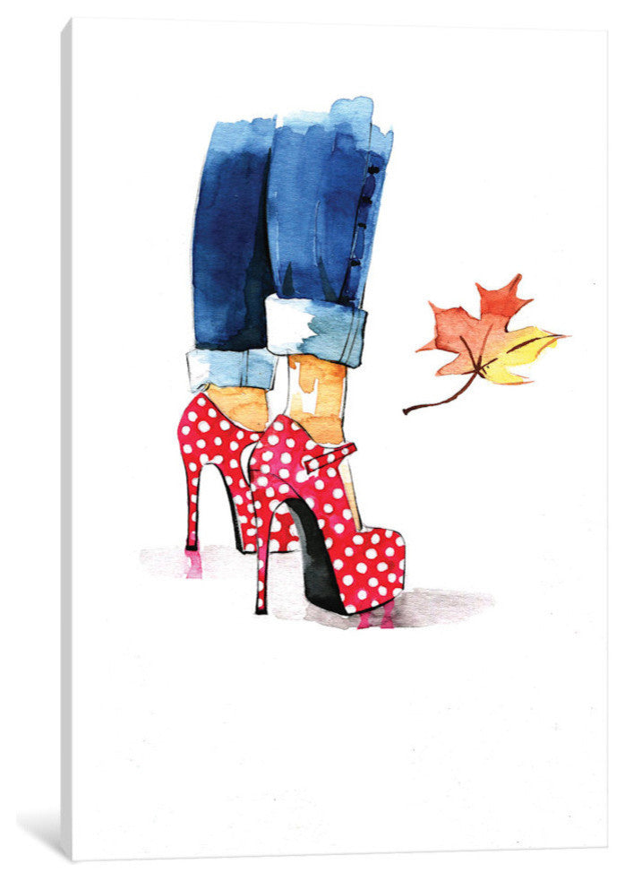 "Red Dots Heels" by Rongrong DeVoe, 40x26x1.5