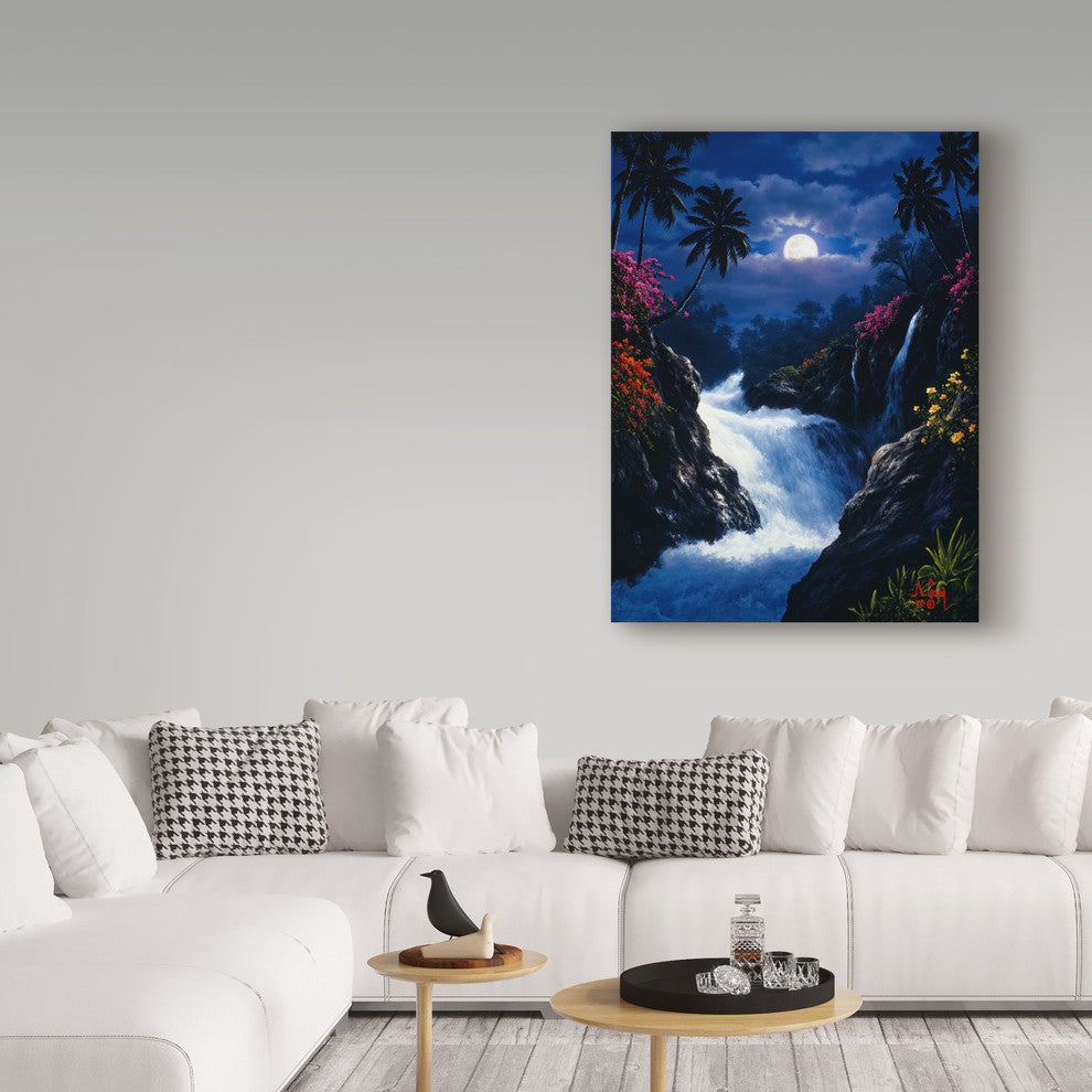 "Night Scene 1" by Anthony Casay, Canvas Art, 19"x14"
