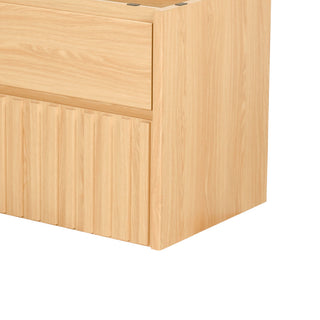 Sherwin 2-Drawer Wall Mounted Bath Vanity Cabinet Only, Sink Basin Not Included