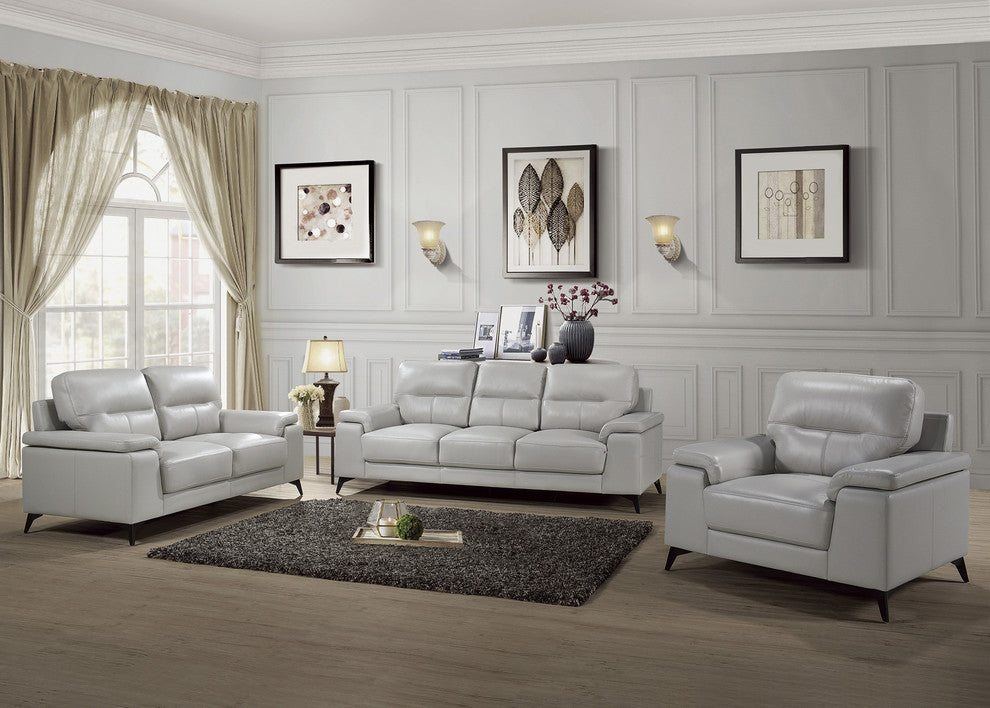 Selles Sofa Collection, Silver Gray, Accent Chair