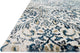 Microfiber Polyester Torrance Rug by Loloi, Ivory and Indigo, 2'7"x4'