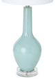 Set of 2 Aqua Modern Acrylic Table Lamps