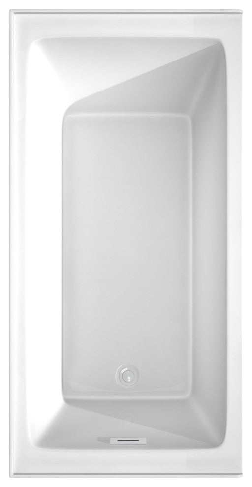 Grayley 60x30" Alcove Bathtub with Left-Hand Drain and Trim in Shiny White