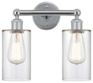 Innovations 616-2W-PC-G802 Clymer 2 Light Bath Vanity Light, Polished Chrome