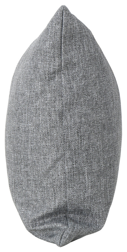GDF Studio Kaffe Indoor Water Resistant Rectangular Throw Pillow, Gray, Single