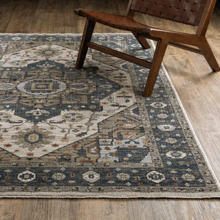 Oriental Weavers Eliana ELI05 Medallion Rug, Blue, 3'3"x5'