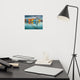 Faux Wood Blue Morning at Waters Edge Groningen Unframed Wall Art Prints, 8" X 10"
