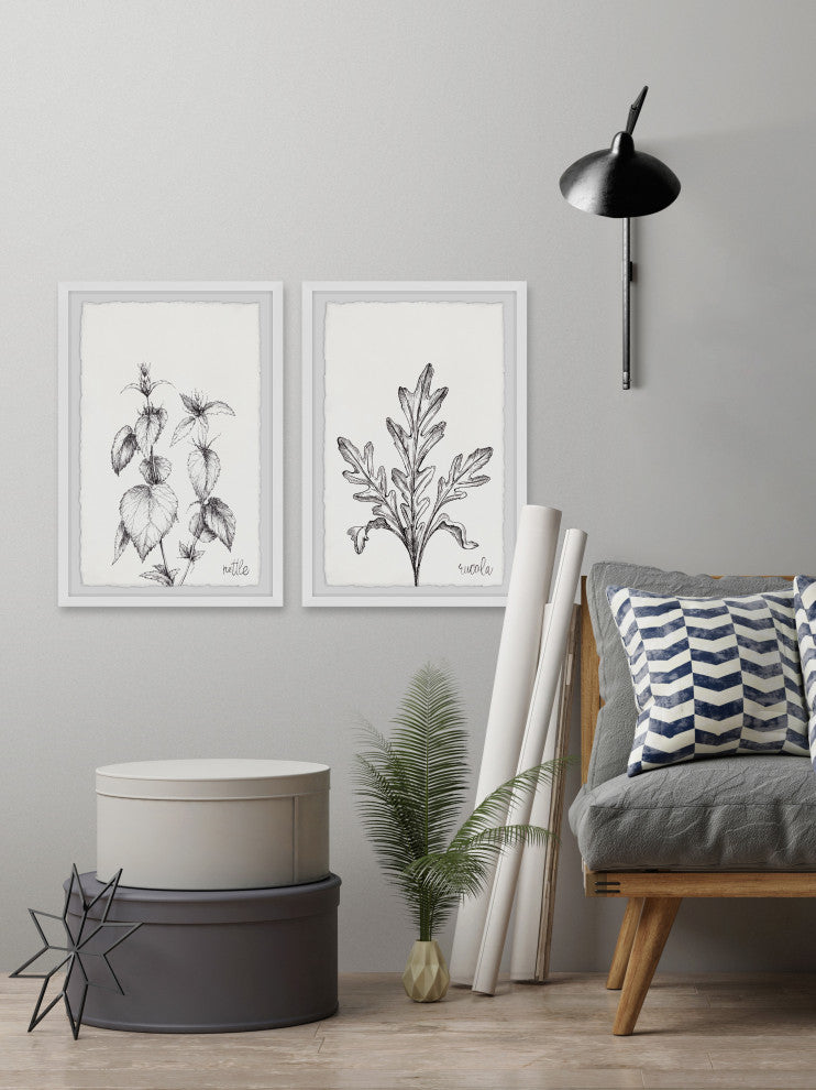 Nettle and Eucola Diptych, 2-Piece Set, 24x36 Panels