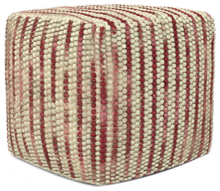 Zoey Woven Cube Pouf