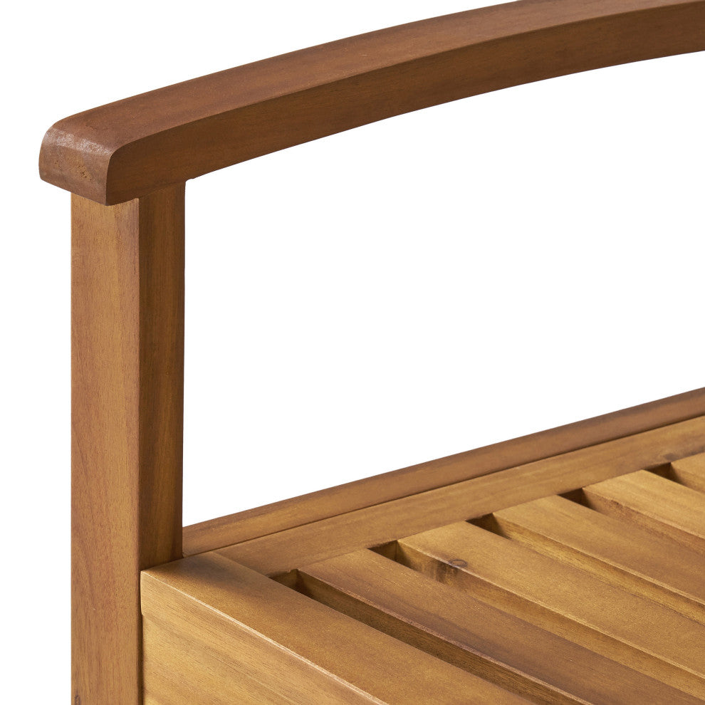 GDF Studio Tamika Teak Finish Acacia Bench